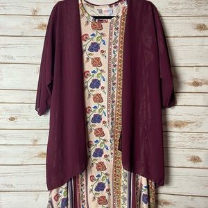 LuLaRoe Jessie Swing Dress With Pockets Size Small & Lindsay Cardigan Size Small